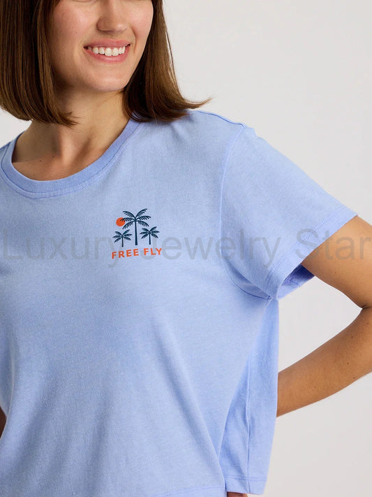 Women's Beach Access Tee - Heather Lavender - image 2