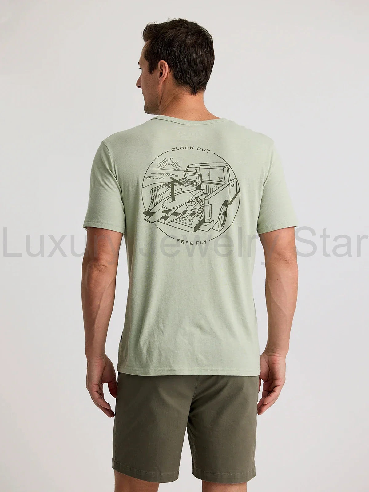 Quiver Pocket Tee - Heather Desert Sage
