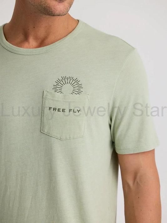Quiver Pocket Tee - Heather Desert Sage - image 2