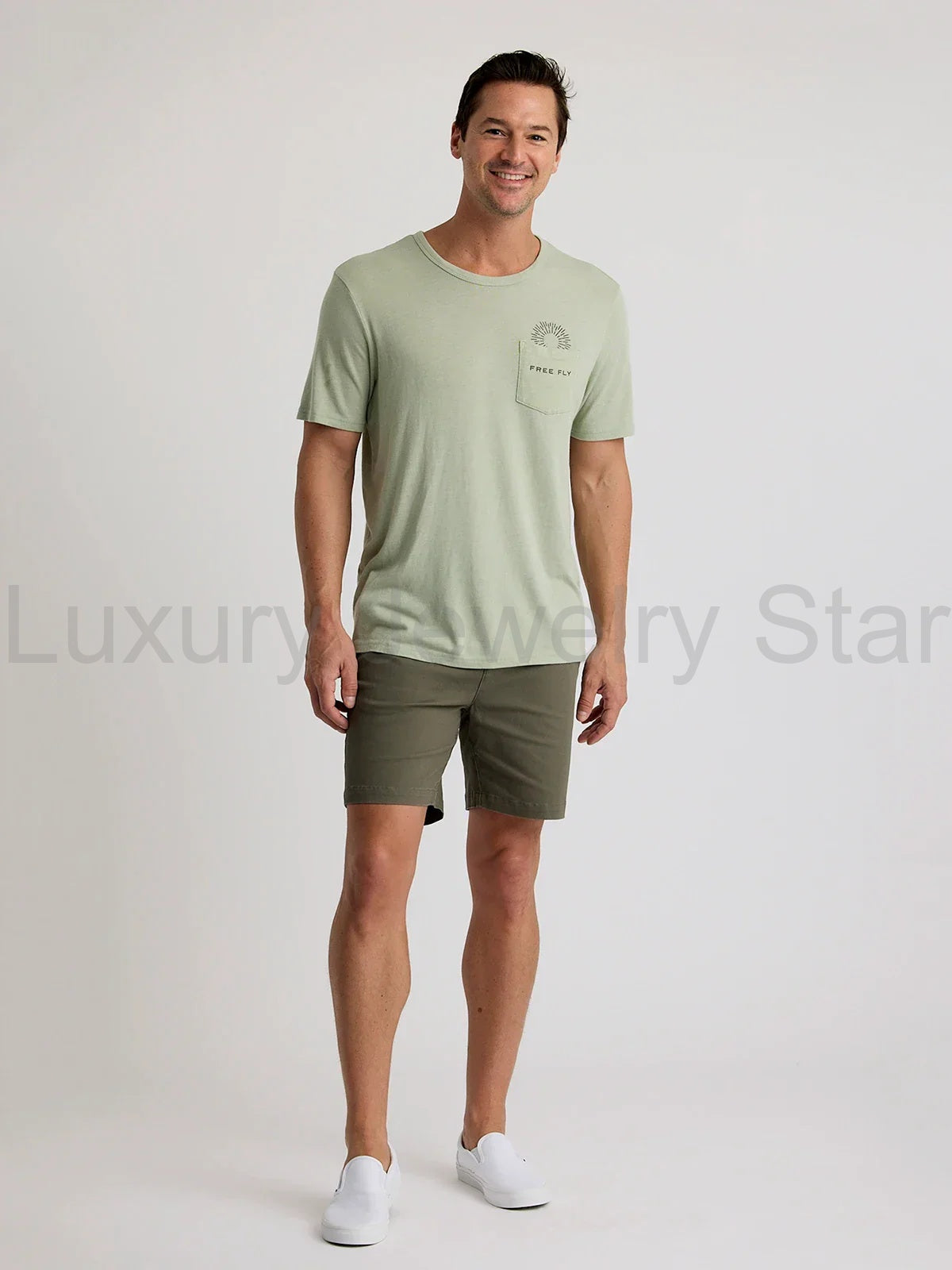 Quiver Pocket Tee - Heather Desert Sage - image 3