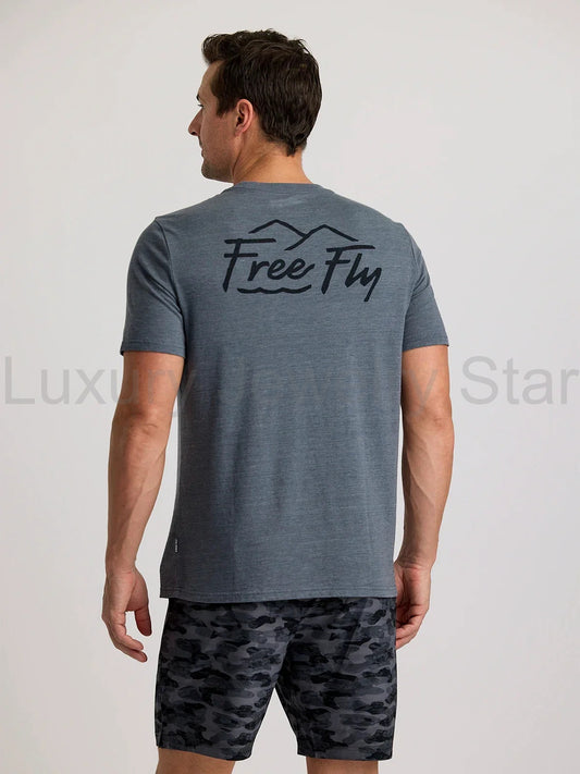 Summit Tee - Heather Storm Cloud