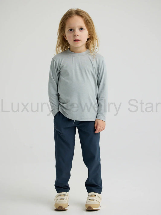 Toddler Bamboo Shade Long Sleeve - Heather Aspen Grey