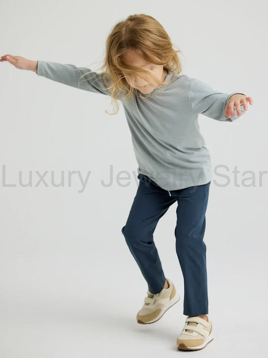Toddler Bamboo Shade Long Sleeve - Heather Aspen Grey - image 2