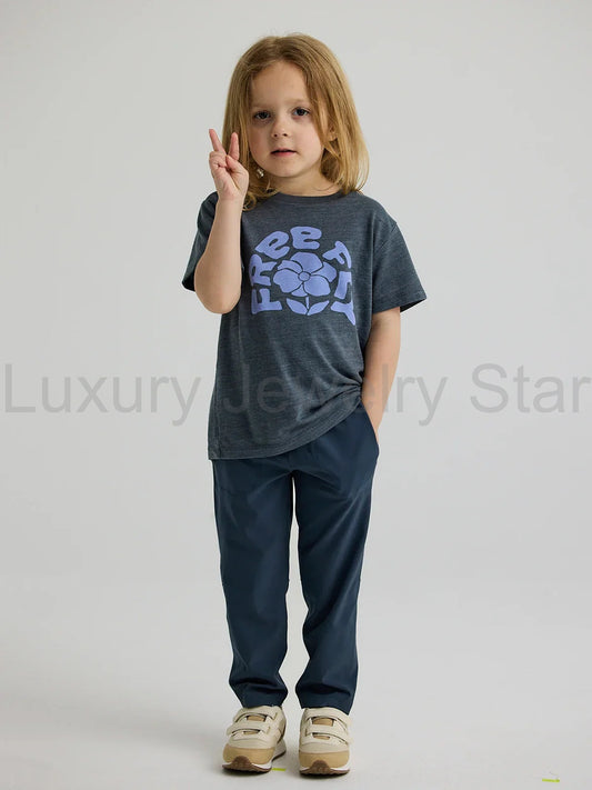 Toddler Poppy Tee - Heather Black Sand - image 2