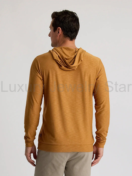 Men's Bamboo Slub Hoodie II - Ochre - image 2