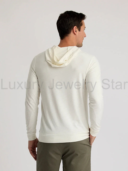 Men's Bamboo Slub Hoodie II - Sea Salt - image 2