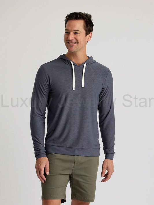 Men's Bamboo Slub Hoodie II - Storm Cloud