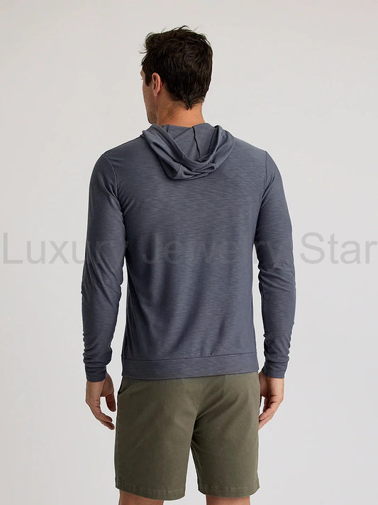 Men's Bamboo Slub Hoodie II - Storm Cloud - image 2
