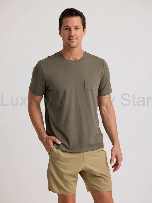 Men's Bamboo Current Pocket Tee - Fatigue