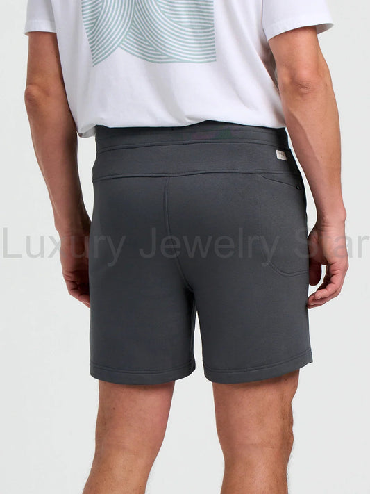 Men's Bamboo Lightweight Fleece Short - Black Sand - image 2