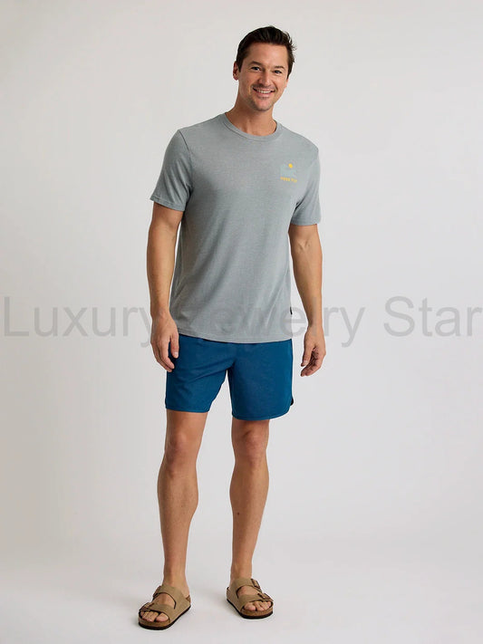 Beach Access Tee - Heather Slate - image 2