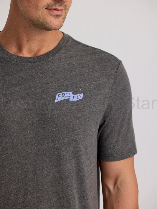First & Last Tee - Heather Black Sand - image 2