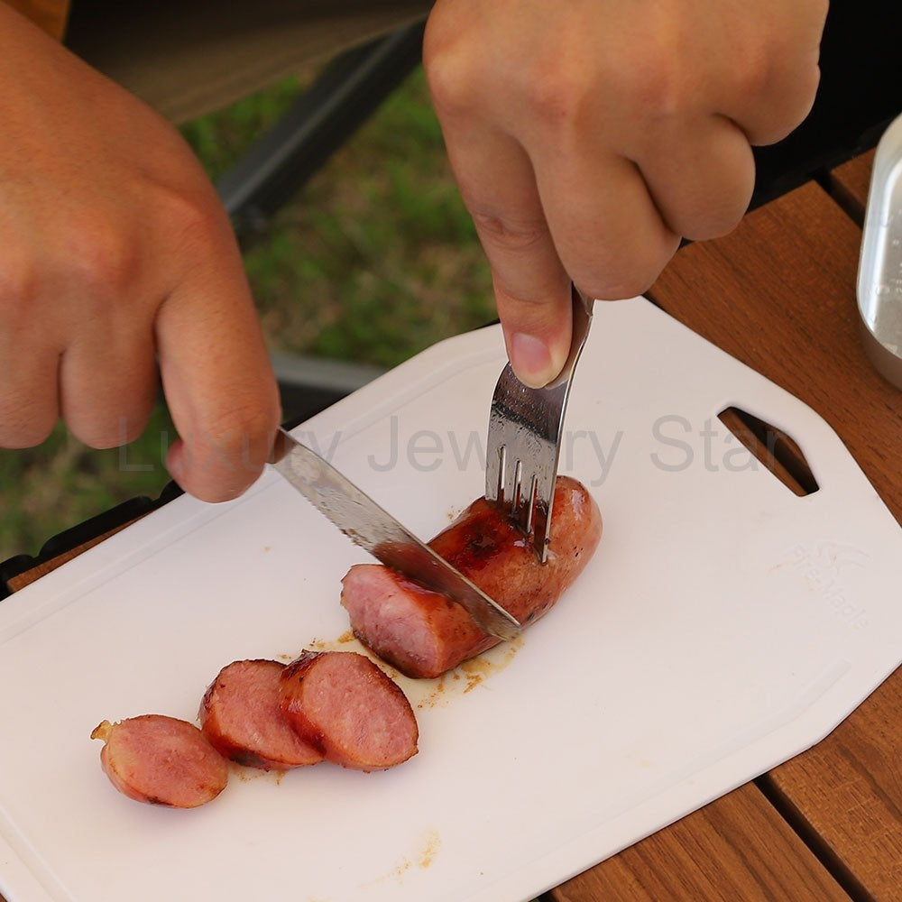 Portable 304 Stainless Steel Cutlery Set for Travel & Camping - image 6