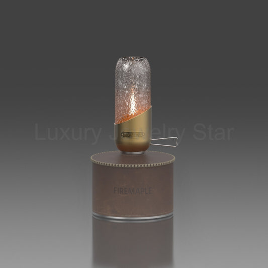 Vintage Copper Orange Gas Lantern