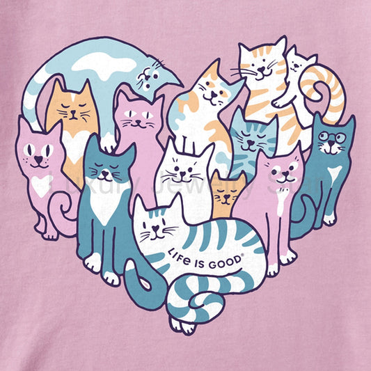 Women's Heart of Cats Short Sleeve Vee - 129204 - image 2