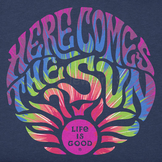Women's Tie Dye Here Comes the Sun Short Sleeve Tee - 131312 - image 2
