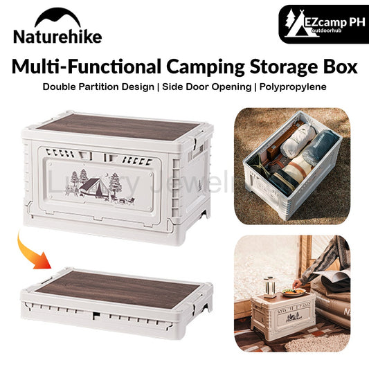 Naturehike Multi-Functional Camping Storage Box 25L / 50L Outdoor PP 2 Door Optional + 5L / 10L