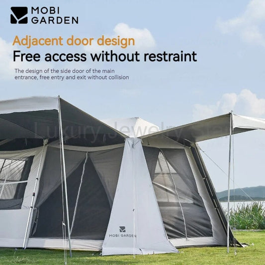 Mobi Garden HOLIDAY Series 10.9 Fast Automatic Cabin Style Tent 4-7 Person Large Sunscreen - image 2
