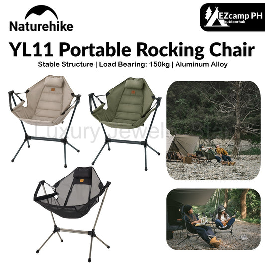 Naturehike YL11 Outdoor Folding Rocking Chair Portable Multi Angle Adjustable Sling Swing Chair