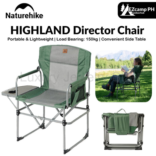 Naturehike HIGHLAND Director Chair Portable Ultralight Foldable Directors Seat up to 150kg Max Load