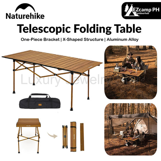 Naturehike Telescopic Folding Table Portable Retractable BBQ Table Outdoor Camping Table Bearing