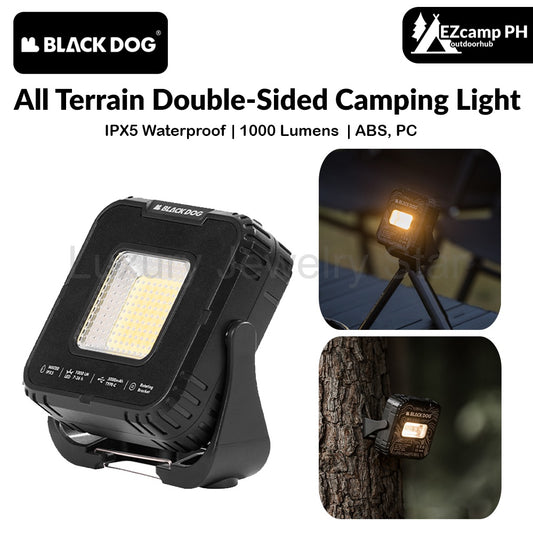 Blackdog All Terrain Double-Sided Camping Light Waterproof IPX5 Rechargeable Emergency Lamp 1000lm