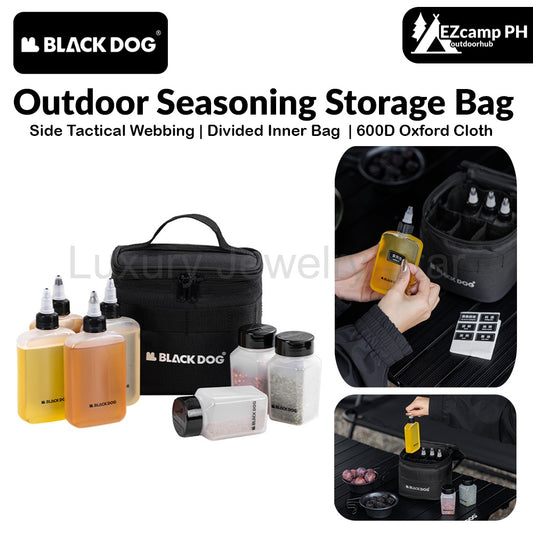 BLACKDOG Outdoor Seasoning Storage Bag Portable Condiment Bottle Set Outdoor Picnic Camping BBQ Jar