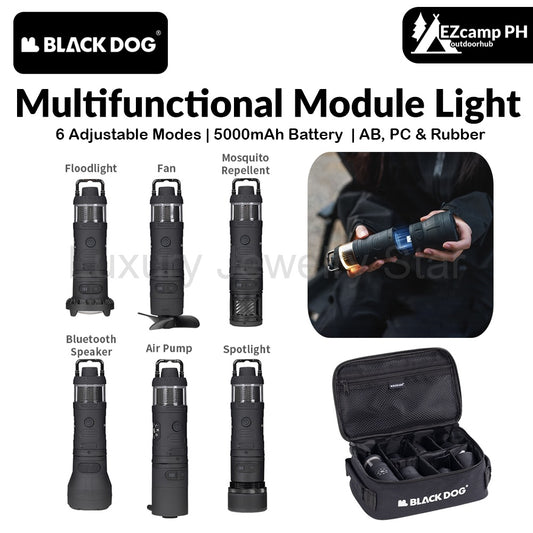 BLACKDOG Multifunctional Module Light Portable 5000mAh Anti-mosquito Fan Speaker Air Pump Camping