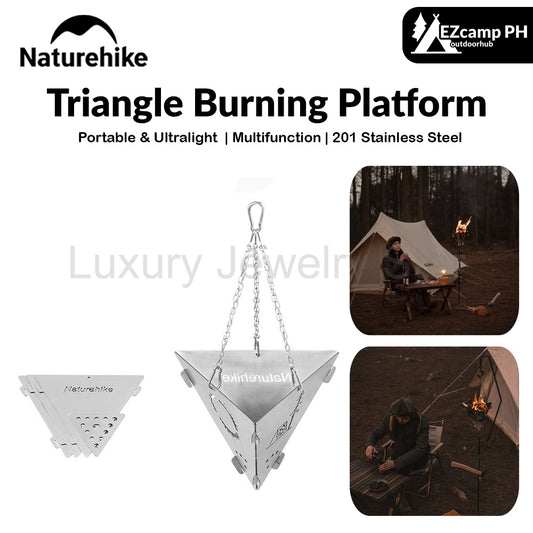 Naturehike Triangle Burning Platform Portable Ultralight Stainless Steel Grill Bonfire Rack Warm