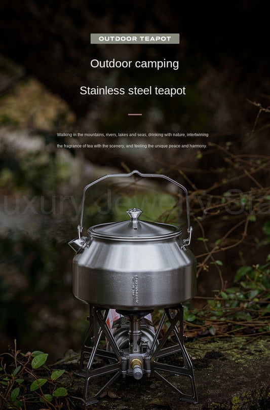 Campingmoon SW-1 Stainless Steel Teapot Portable Lightweight Outdoor Camping Kettle Pot - image 2