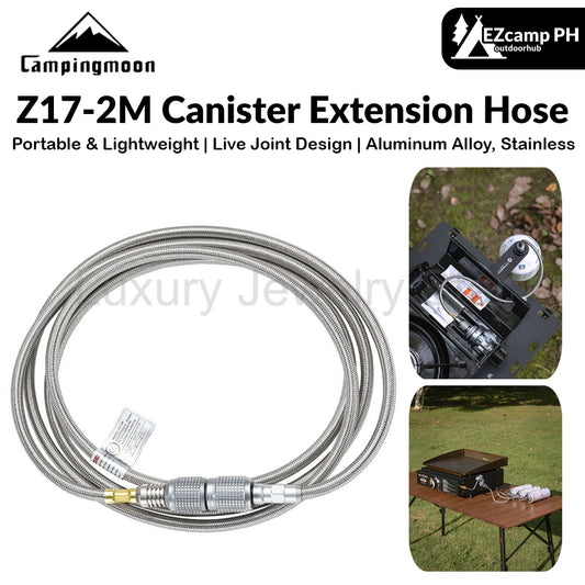 Campingmoon Z17-2M Canister Extension Hose Portable Lightweight Outdoor Camping Butane Extension