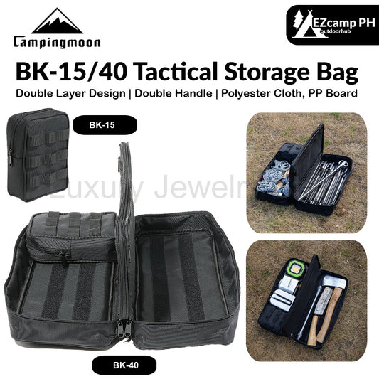 Campingmoon BK-15/40 Tactical Storage Bag Portable Outdoor Camping Equipment Tools Double Layer