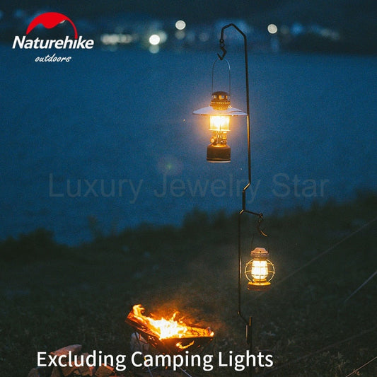 Naturehike Single Leg Iron Lamp Holder Portable Outdoor Hiking Camping Lamp Post Support - image 2