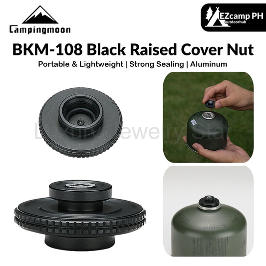 Campingmoon BKM-108 Black Raised Cover Nut Portable Lightweight Protection Valve Safety Cover For