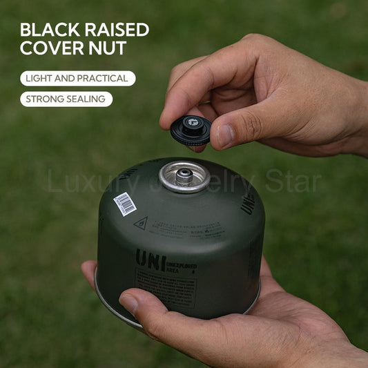 Campingmoon BKM-108 Black Raised Cover Nut Portable Lightweight Protection Valve Safety - image 2