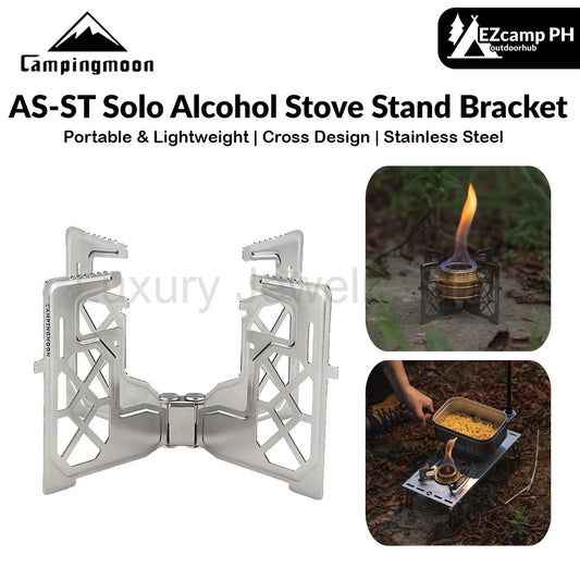 Campingmoon AS-ST Solo Alcohol Stove Stand Bracket Portable Ultralight Liquid Stove Mount Outdoor