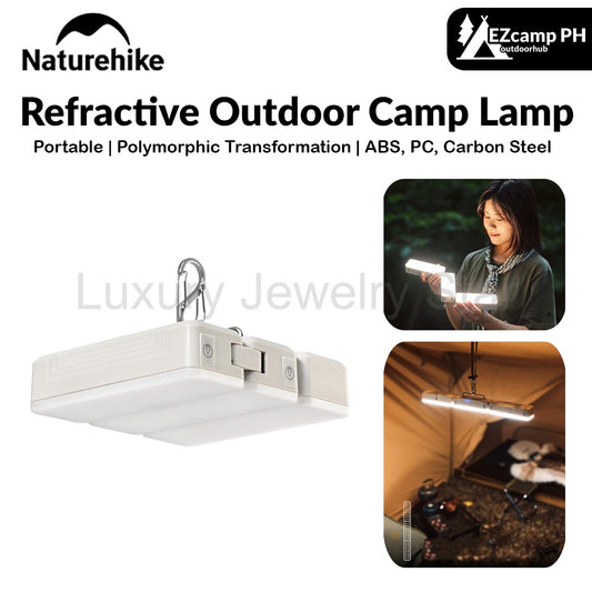 Naturehike Refractive Outdoor Camp Lamp Portable Folding Multi-shape Light Rechargeable Tent Lamp