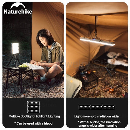 Naturehike Refractive Outdoor Camp Lamp Portable Folding Multi-shape Light Rechargeable - image 2