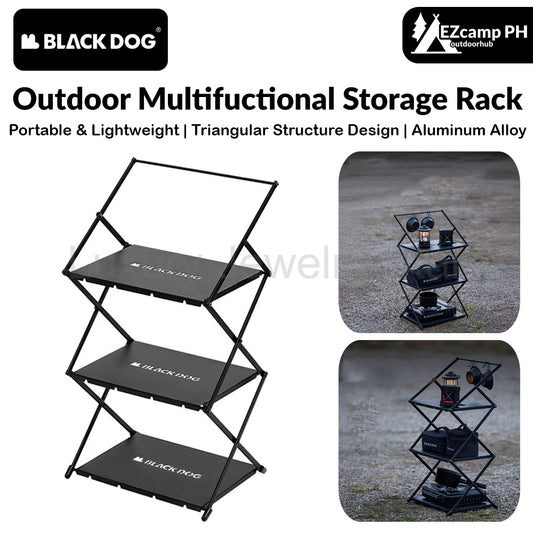 BLACKDOG Outdoor Multifuctional Storage Rack Portable Lightweight Camping Kitchen Accessories
