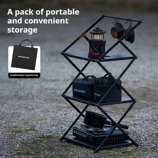 BLACKDOG Outdoor Multifuctional Storage Rack Portable Lightweight Camping Kitchen - image 2
