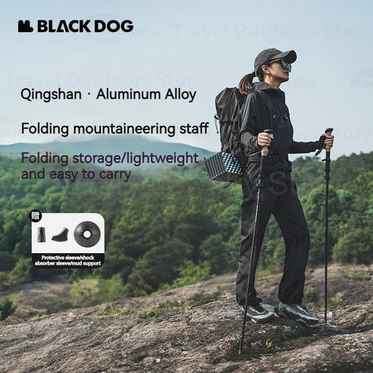 Blackdog Aluminum Alloy Trekking Pole Portable Ultralight Foldable Mountaineering Stick - image 2