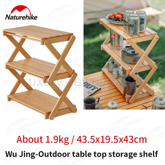 Naturehike Outdoor Table Top Shelf Portable Ultralight Camping Desktop Shelf Folding Table - image 2