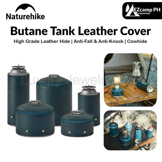 Naturehike Butane Tank Leather Cover Portable Lightweight 5 Styles Retro Gas Can Protective Cover