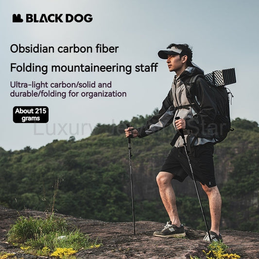 BLACKDOG Carbon Fiber Trekking Pole Portable Ultralight Three Section Folding / Telescopic - image 2
