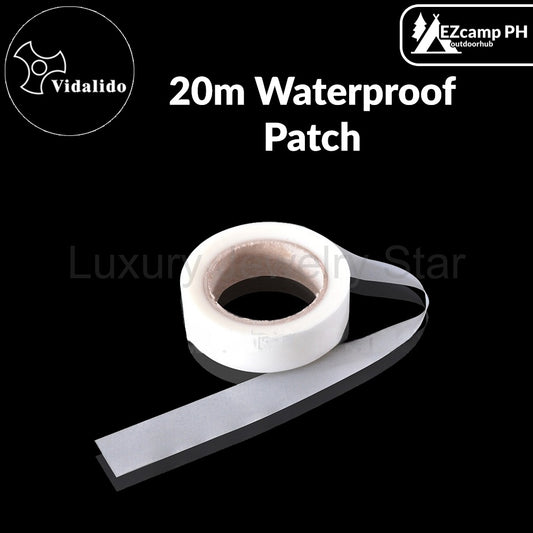 Vidalido 20m Waterproof Patch Portable Tent Seam Tape Waterproof Sealant Outdoor Camping Emergency