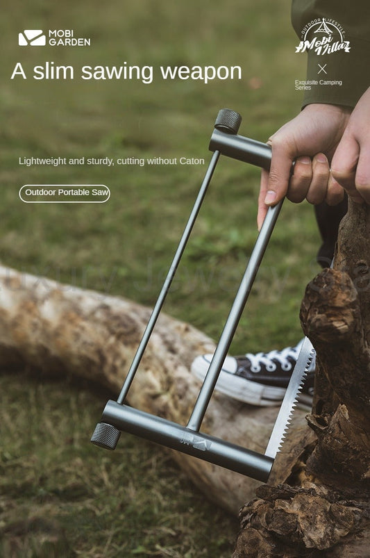 Mobi Garden Outdoor Portable Saw Ultralight Foldable Hand Saw Hacksaw Folding Wood Log - image 2