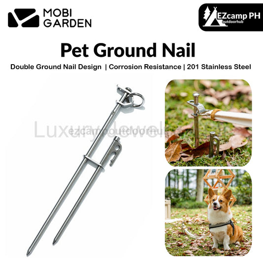 Mobi Garden Pet Ground Nail Portable Lightweight Outdoor Tent Peg For Pets Dog Leash Double Ground