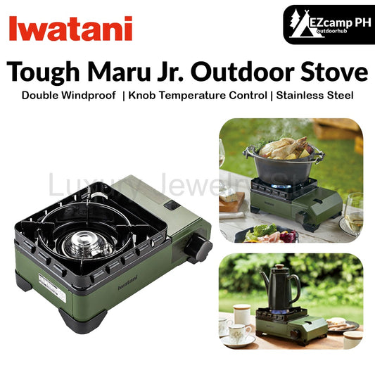 Iwatani Tough Maru Jr. Outdoor Stove Portable Butane Canister Cassette Stove With Double Integrated