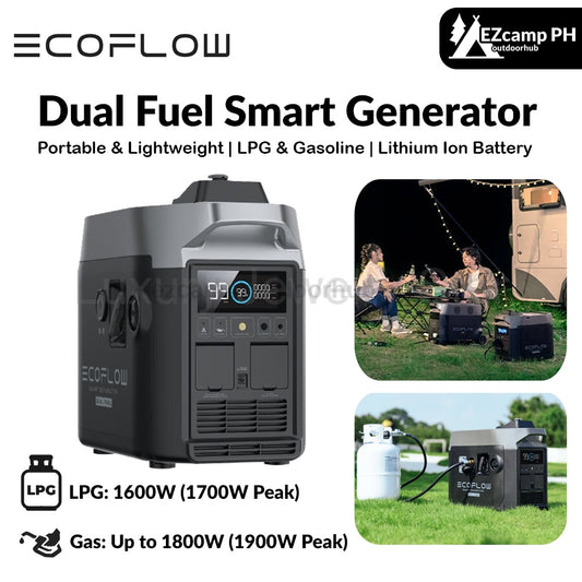 EcoFlow Dual Fuel Smart Generator Portable Lightweight Multifunctional Large Capacity 220V Either