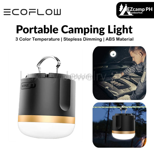 EcoFlow Portable Camping Light Multipurpose Rechargeable Equipment Waterproof Versatile Stepless